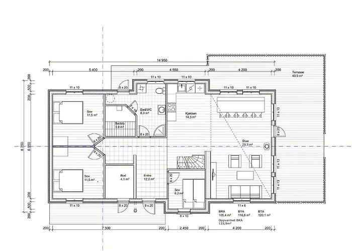 Semesterbostad Timber House With Inski Out In